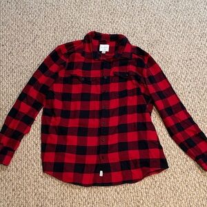 American Eagle Red Flannel Shirt